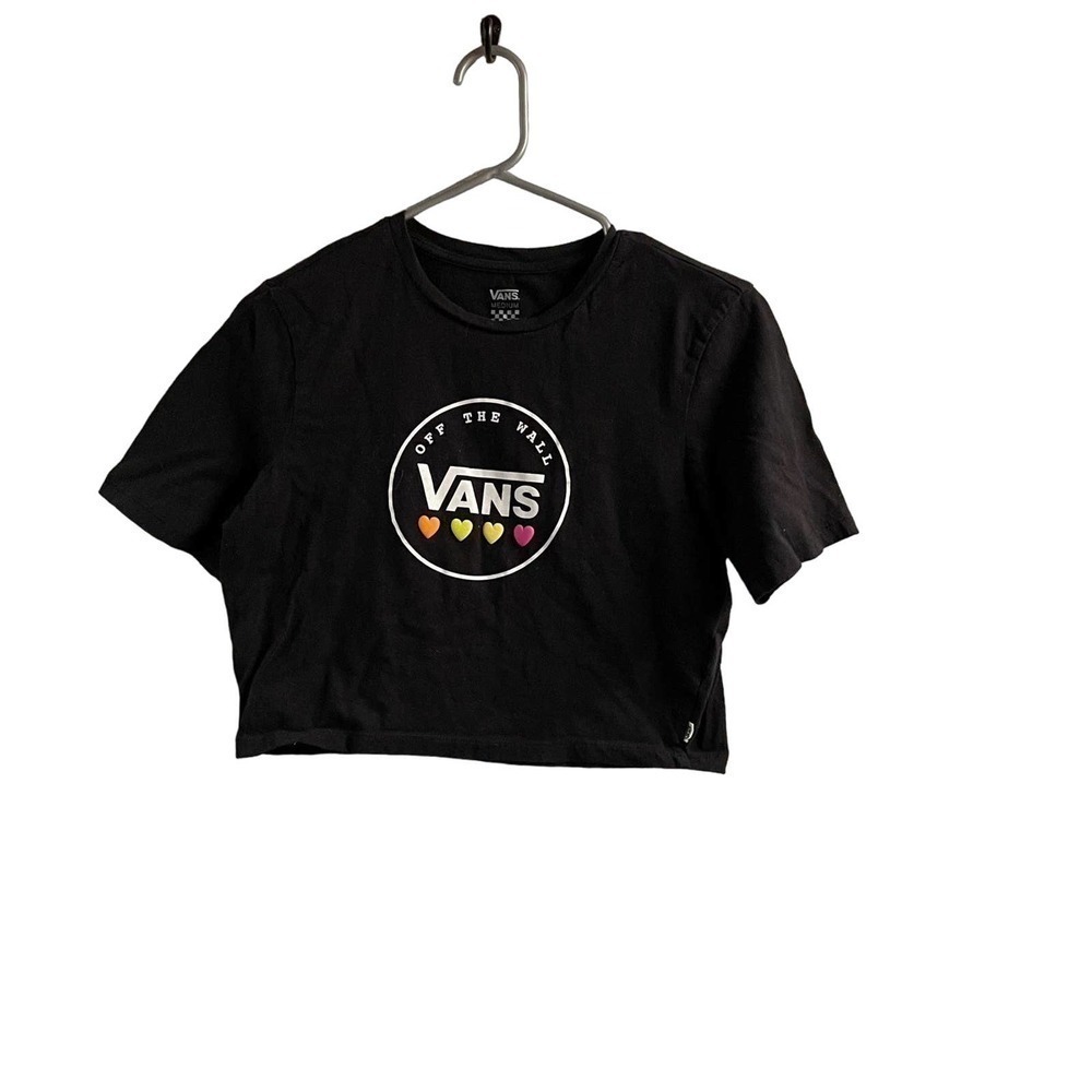 Vans Cropped T-Shirt Women's Medium Graphic Tee